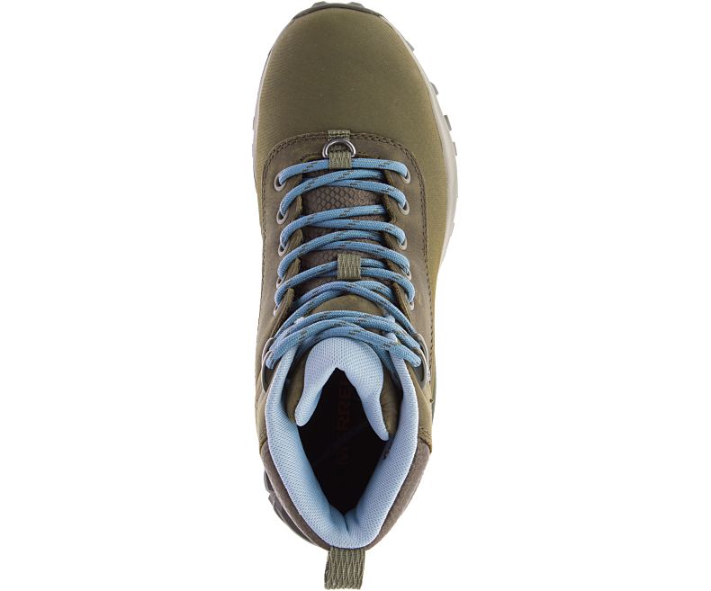 Merrell Thermo Kiruna Mid Shell Vanntette Fjellsko Dame Olivengrønne | 41542W-1HO