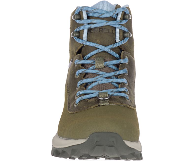 Merrell Thermo Kiruna Mid Shell Vanntette Fjellsko Dame Olivengrønne | 41542W-1HO