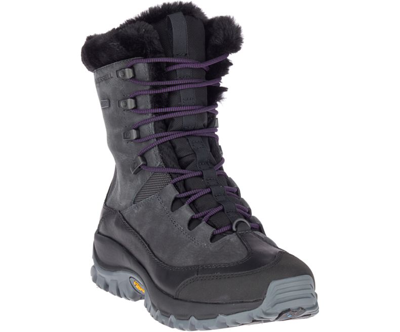 Merrell Thermo Rhea Mid Vanntette Vanntette Sko Dame Mørke Grå | 41497W-1WB