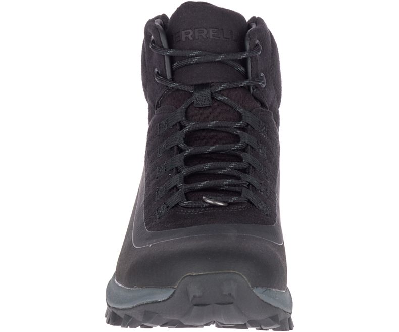 Merrell Thermo Snowdrift Mid Shell Vanntette Gåsko Herre Svarte | 41374M-2WB
