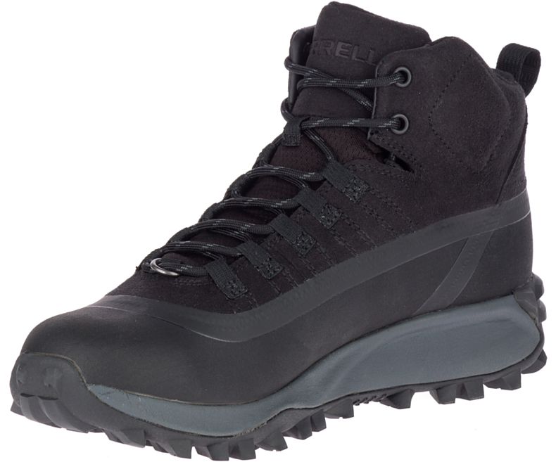 Merrell Thermo Snowdrift Mid Shell Vanntette Gåsko Herre Svarte | 41374M-2WB