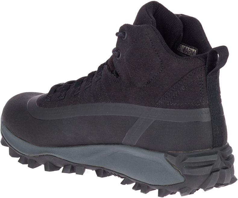 Merrell Thermo Snowdrift Mid Shell Vanntette Gåsko Herre Svarte | 41374M-2WB