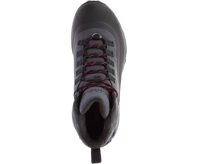 Merrell Thermo Snowdrift Mid Shell Vanntette Vanntette Sko Dame Svarte | 41541W-1WB