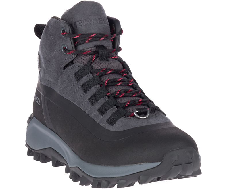 Merrell Thermo Snowdrift Mid Shell Vanntette Vanntette Sko Dame Svarte | 41541W-1WB