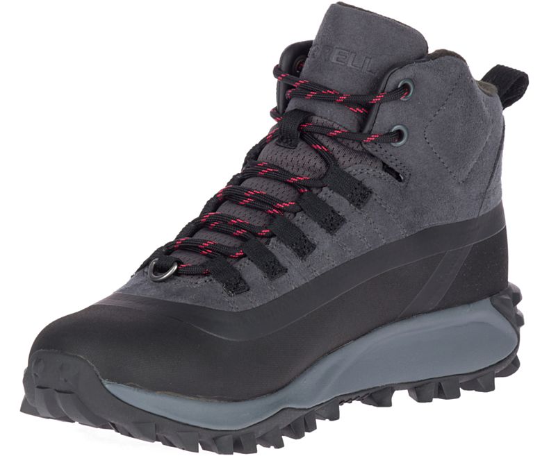 Merrell Thermo Snowdrift Mid Shell Vanntette Vanntette Sko Dame Svarte | 41541W-1WB