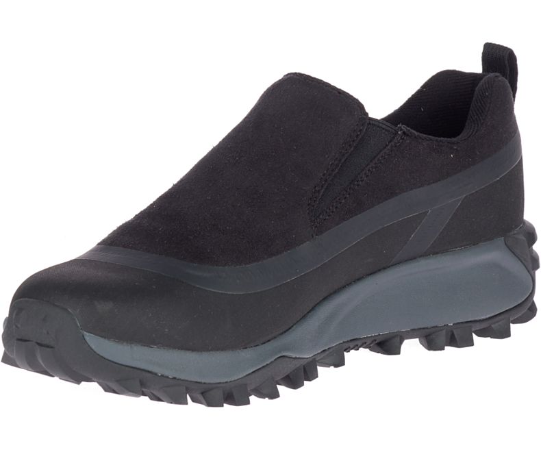 Merrell Thermo Snowdrift Moc Shell Vanntette Vanntette Sko Herre Svarte | 41379M-2WB