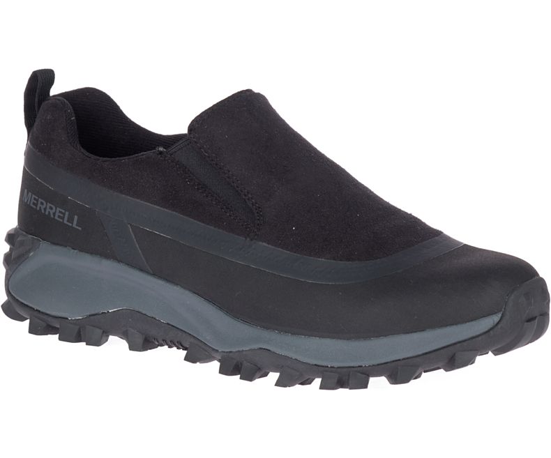 Merrell Thermo Snowdrift Moc Shell Vanntette Vanntette Sko Herre Svarte | 41379M-2WB