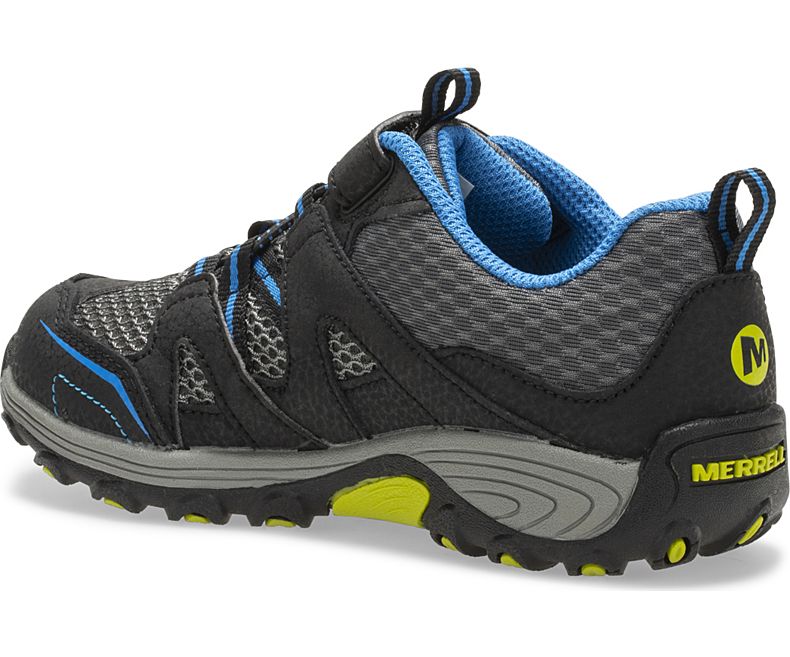 Merrell Trail Chaser Fjellstøvler Barn Svarte Blå | 30998K-1HB