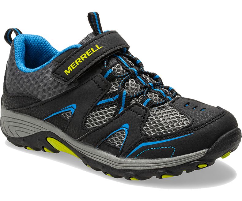 Merrell Trail Chaser Fjellstøvler Barn Svarte Blå | 30998K-1HB