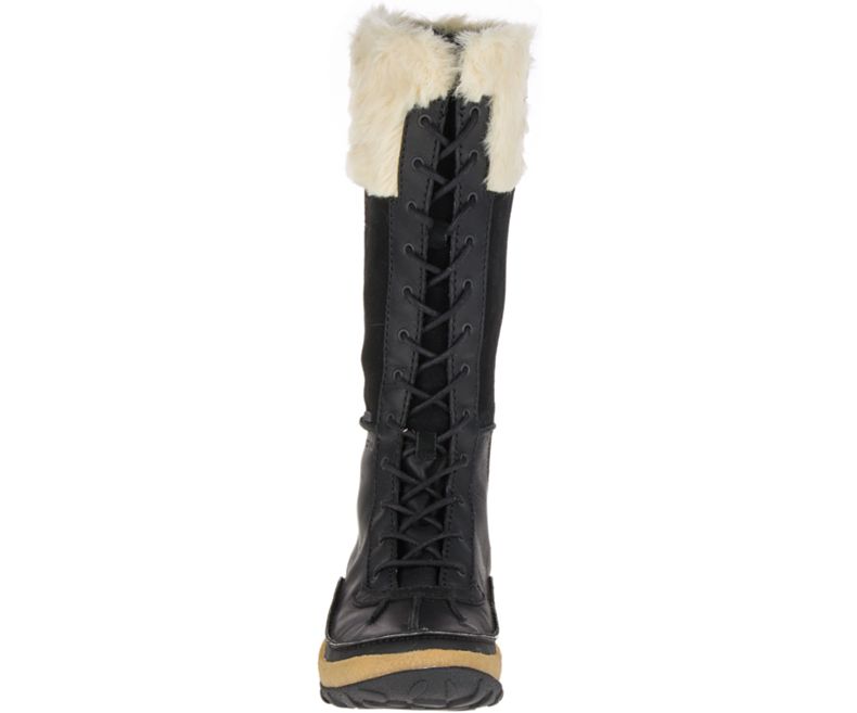 Merrell Tremblant Høye Polar Vanntette Vanntette Sko Dame Svarte | 29553W-1WB