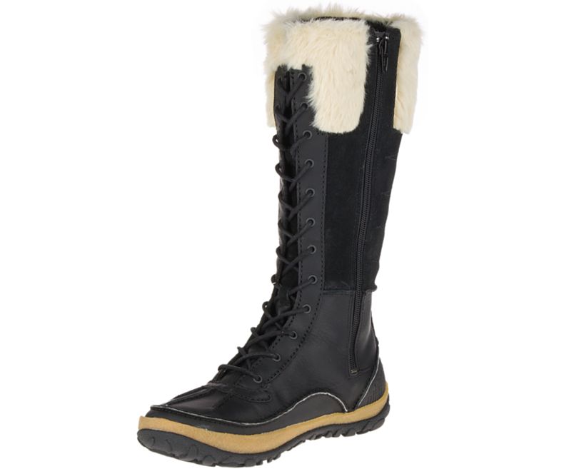 Merrell Tremblant Høye Polar Vanntette Vanntette Sko Dame Svarte | 29553W-1WB