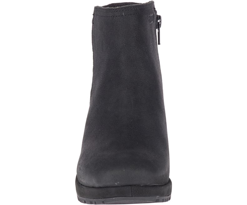 Merrell Tremblant Wedge Bluff Vanntette Støvler Dame Svarte | 40979W-1BB