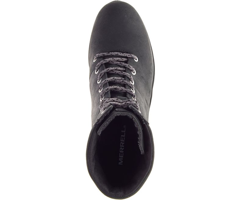 Merrell Tremblant Wedge Boot Vanntette Vanntette Sko Dame Svarte | 40980W-1WB