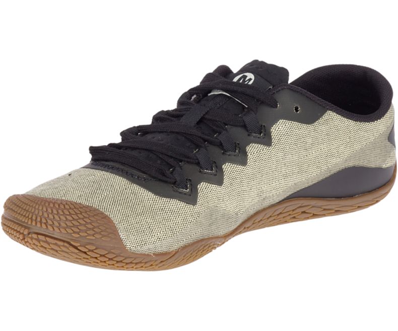 Merrell Vapor Glove 3 Bomull Barefoot Sko Herre Beige Svarte | 36210M-2BB