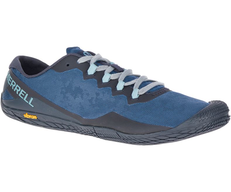 Merrell Vapor Glove 3 Luna Barefoot Sko Herre Marineblå | 33460M-2BN