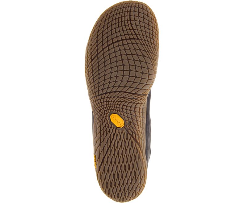 Merrell Vapor Glove 3 Luna Lær Barefoot Sko Dame Svarte | 33400W-1BB
