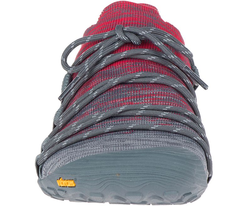 Merrell Vapor Glove 4 3D Barefoot Sko Herre Grå Rød | 36208M-2BG