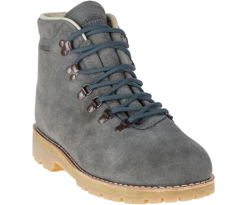 Merrell Wilderness USA Semsket Skinn Støvler Herre Mørke Grå | 29535M-2BD