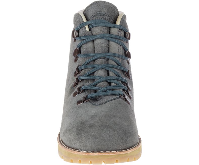 Merrell Wilderness USA Semsket Skinn Støvler Herre Mørke Grå | 29535M-2BD