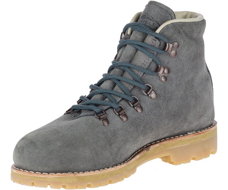 Merrell Wilderness USA Semsket Skinn Støvler Herre Mørke Grå | 29535M-2BD