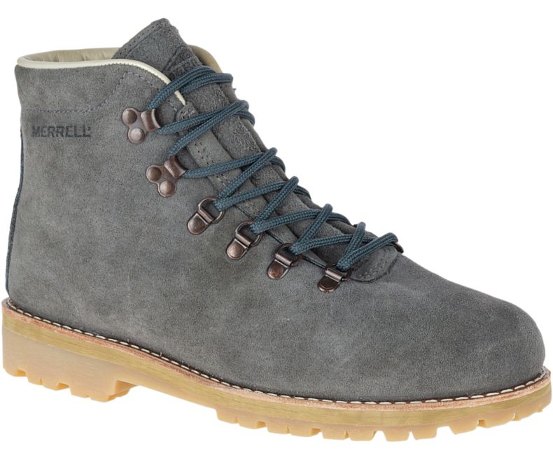 Merrell Wilderness USA Semsket Skinn Støvler Herre Mørke Grå | 29535M-2BD