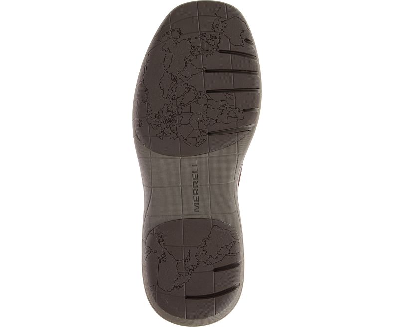 Merrell World Vue Moc Brede Bredde Tresko Herre Svarte | 30969M-2CB