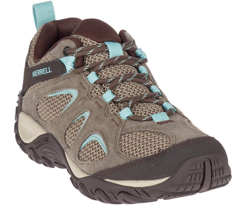 Merrell Yokota 2 Fjellsko Dame Brune Lyse Blå | 35833W-1HB