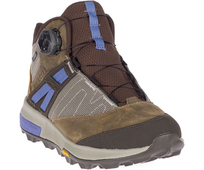 Merrell Zion Boa Mid GORE -TEX® Gåsko Dame Brune | 41233W-1WB