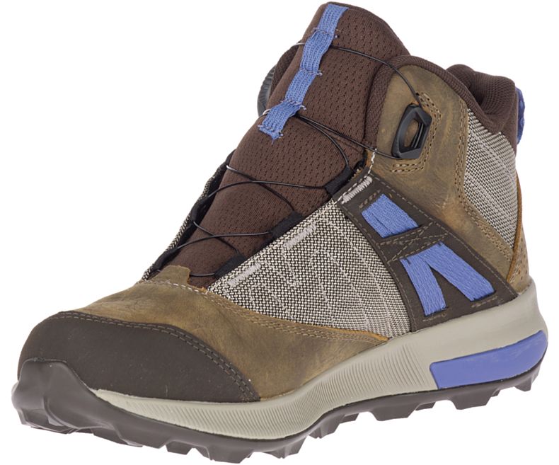 Merrell Zion Boa Mid GORE -TEX® Gåsko Dame Brune | 41233W-1WB