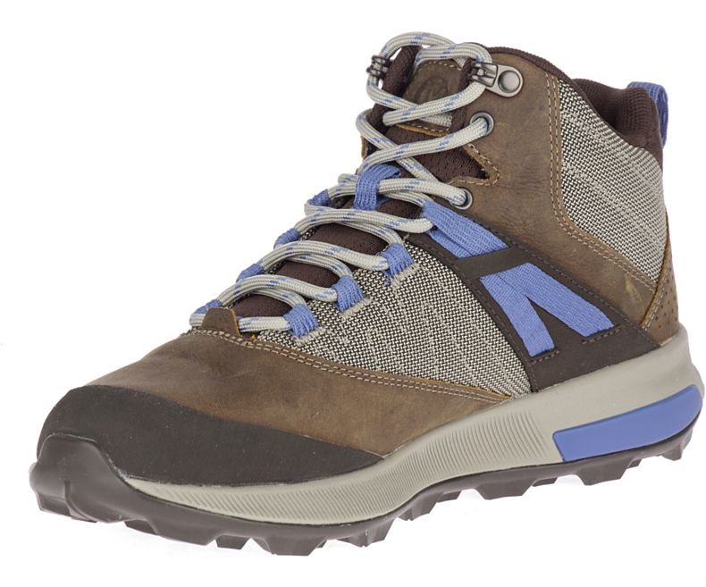 Merrell Zion Mid Vanntette Fjellsko Dame Brune | 40758W-1HB