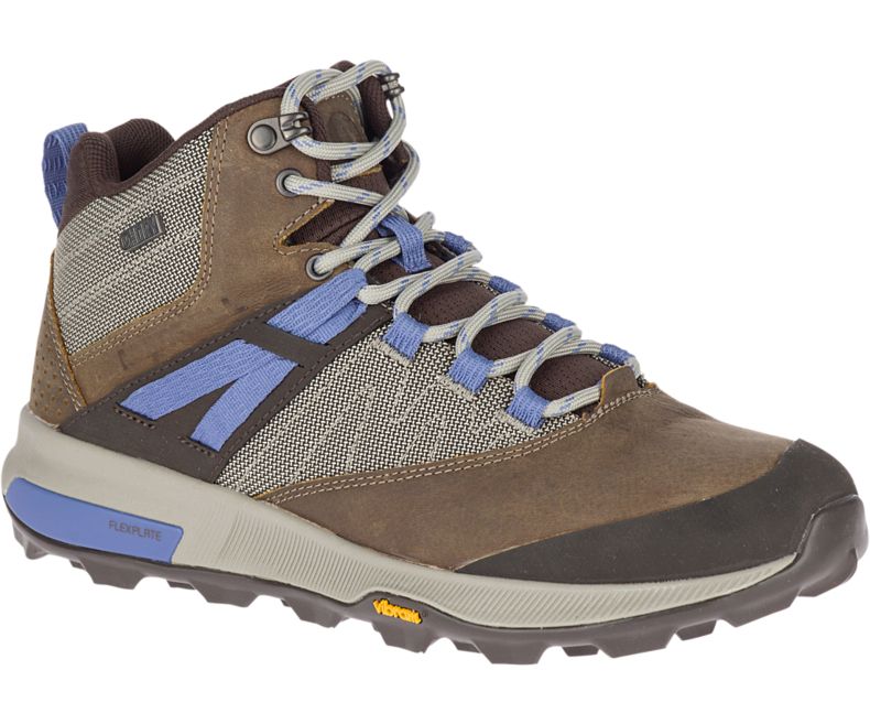 Merrell Zion Mid Vanntette Fjellsko Dame Brune | 40758W-1HB