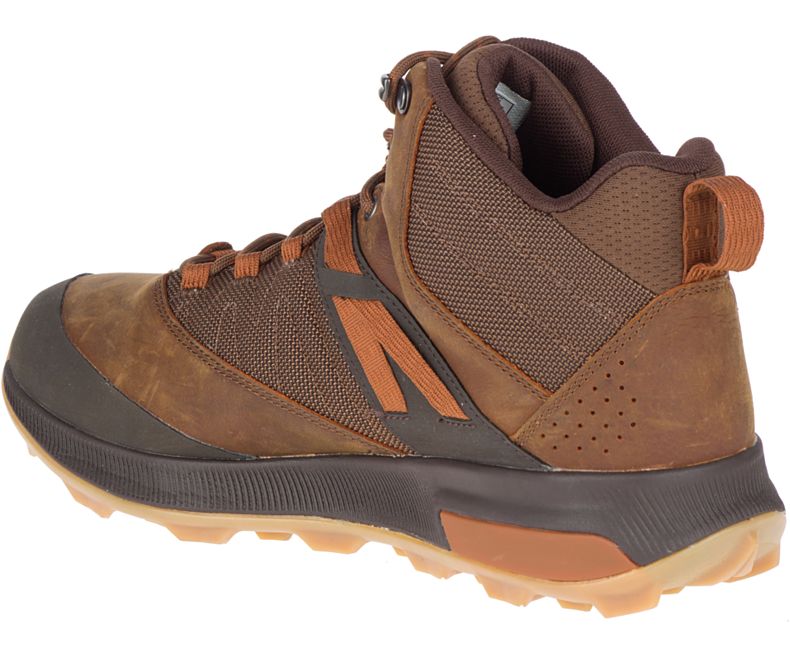 Merrell Zion Mid Vanntette Fjellsko Herre Mørke Brune | 40759M-2HA