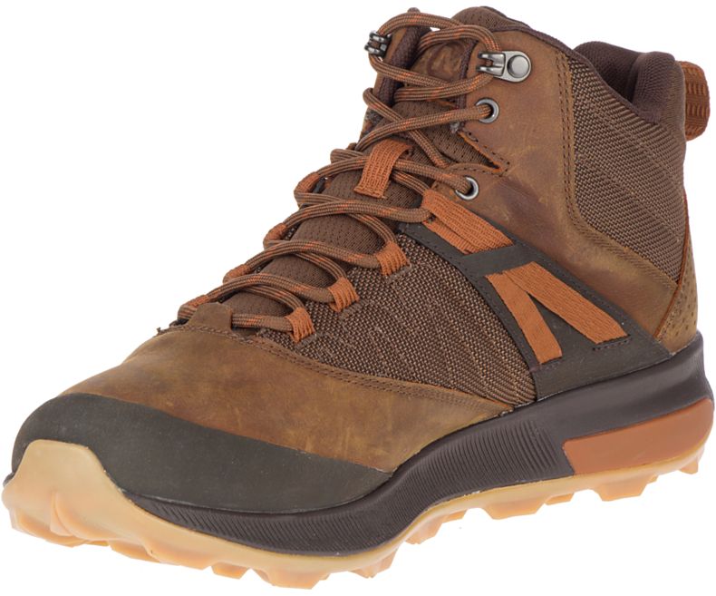 Merrell Zion Mid Vanntette Gåsko Herre Mørke Brune | 40759M-2WA