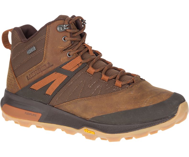 Merrell Zion Mid Vanntette Gåsko Herre Mørke Brune | 40759M-2WA